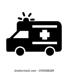 ambulance icon isolated sign symbol vector illustration - high quality black style vector icons
