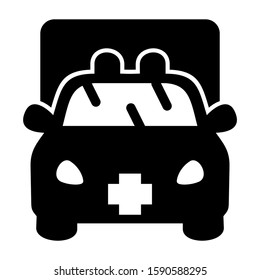 ambulance icon isolated sign symbol vector illustration - high quality black style vector icons
