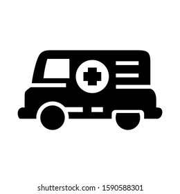 ambulance icon isolated sign symbol vector illustration - high quality black style vector icons
