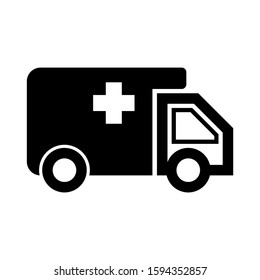 ambulance icon isolated sign symbol vector illustration - high quality black style vector icons
