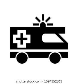 ambulance icon isolated sign symbol vector illustration - high quality black style vector icons
