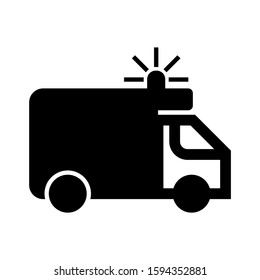 ambulance icon isolated sign symbol vector illustration - high quality black style vector icons
