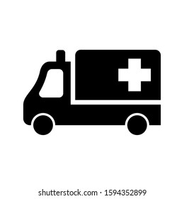 ambulance icon isolated sign symbol vector illustration - high quality black style vector icons
