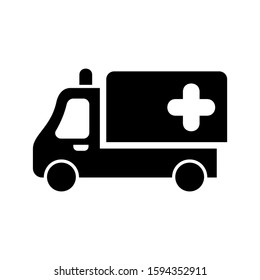 ambulance icon isolated sign symbol vector illustration - high quality black style vector icons
