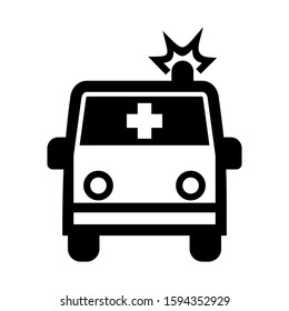 ambulance icon isolated sign symbol vector illustration - high quality black style vector icons
