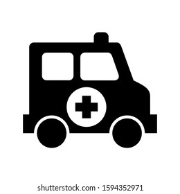 ambulance icon isolated sign symbol vector illustration - high quality black style vector icons
