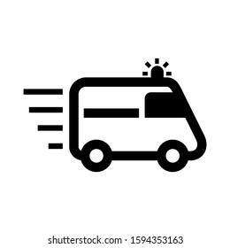 ambulance icon isolated sign symbol vector illustration - high quality black style vector icons
