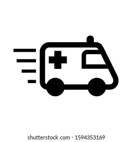 ambulance icon isolated sign symbol vector illustration - high quality black style vector icons
