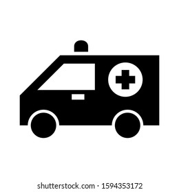 ambulance icon isolated sign symbol vector illustration - high quality black style vector icons
