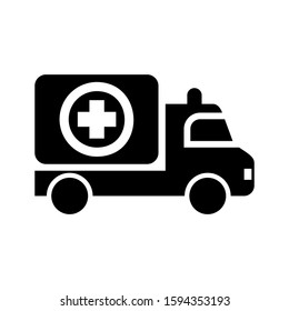 ambulance icon isolated sign symbol vector illustration - high quality black style vector icons
