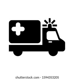 ambulance icon isolated sign symbol vector illustration - high quality black style vector icons
