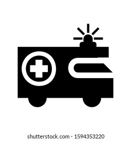 ambulance icon isolated sign symbol vector illustration - high quality black style vector icons
