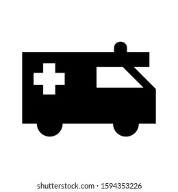 ambulance icon isolated sign symbol vector illustration - high quality black style vector icons
