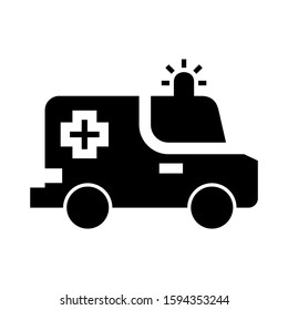 ambulance icon isolated sign symbol vector illustration - high quality black style vector icons
