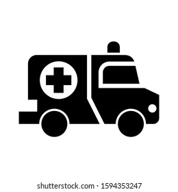 ambulance icon isolated sign symbol vector illustration - high quality black style vector icons

