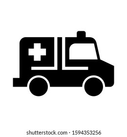 ambulance icon isolated sign symbol vector illustration - high quality black style vector icons
