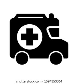 ambulance icon isolated sign symbol vector illustration - high quality black style vector icons
