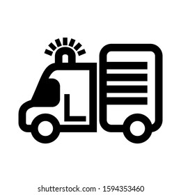 ambulance icon isolated sign symbol vector illustration - high quality black style vector icons
