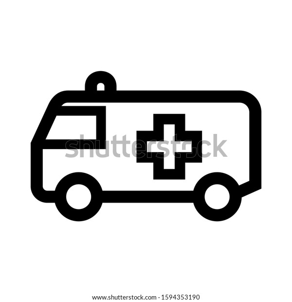 ambulance icon isolated sign symbol
vector illustration - high quality black style vector
icons
