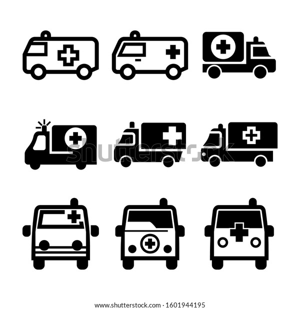 ambulance icon\
isolated sign symbol vector illustration - Collection of high\
quality black style vector\
icons\
