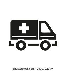ambulance icon isolated. Vector illustration