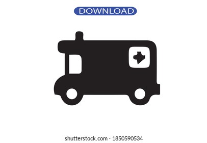 ambulance icon or logo isolated sign symbol vector illustration - high quality black style vector icons.