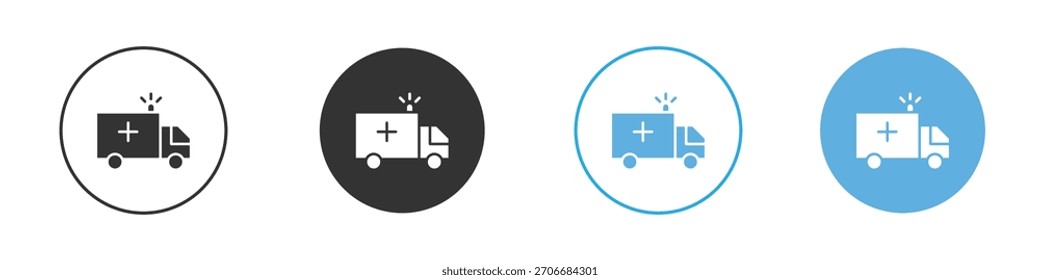 Conjunto de diseño de Plantilla de logotipo de icono de ambulancia