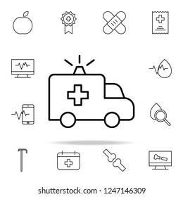 ambulance icon. Medical icons universal set for web and mobile