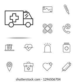ambulance icon. medical icons universal set for web and mobile