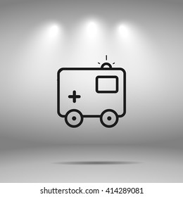 ambulance icon. medical sign