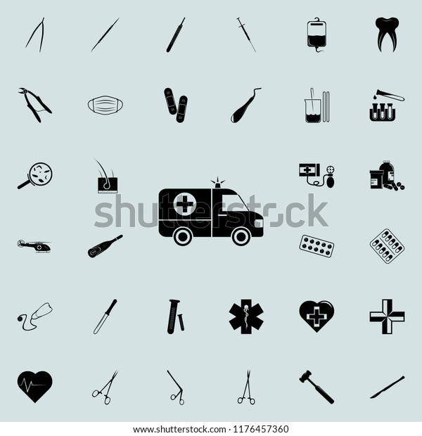 ambulance icon. Medicine icons universal set for\
web and mobile