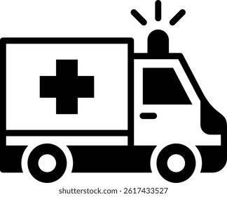 Ambulance Icon Mixed Vector Illustration