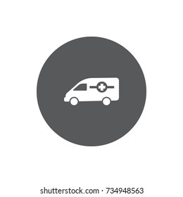 Ambulance Icon on white background.Health Care Vector illustration