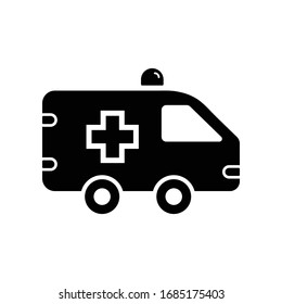 Ambulance Icon. Ambulance Paramedic Vehicle Icon