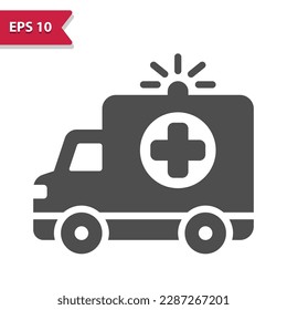 Ambulance Icon. Professional, pixel perfect icon, EPS 10 format.