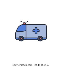 ambulance icon. projector Symbol sign for mobile concept and web design. Vector icon, Logo illustration, Vector graphics
