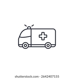 ambulance icon. projector Symbol sign for mobile concept and web design. Vector icon, Logo illustration, Vector graphics