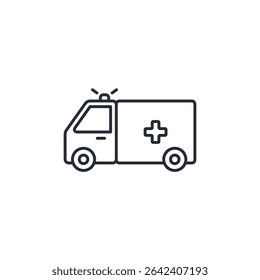 ambulance icon. projector Symbol sign for mobile concept and web design. Vector icon, Logo illustration, Vector graphics
