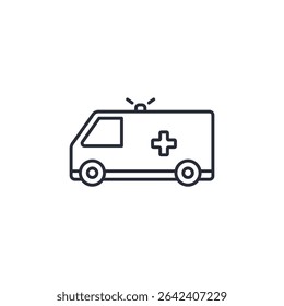 ambulance icon. projector Symbol sign for mobile concept and web design. Vector icon, Logo illustration, Vector graphics