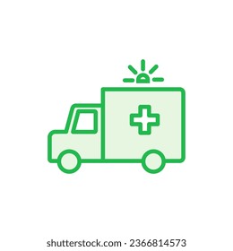 Ambulance icon set. ambulance truck icon vector. ambulance car