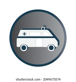 Ambulance icon. Sign for design. Vector.