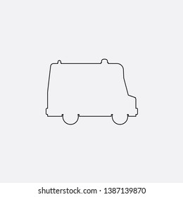 ambulance icon sign signifier vector