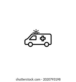 Icono de ambulancia, vector de signos de ambulancia