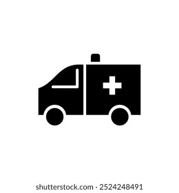 ambulance icon simple design illustration logo