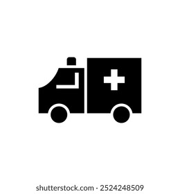 ambulance icon simple design illustration logo