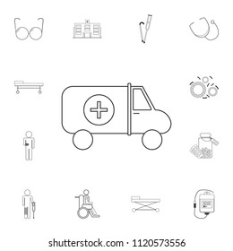 Ambulance icon. Simple element illustration. Ambulance symbol design from Medical collection set. Can be used for web and mobile on white background