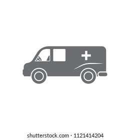 Ambulance icon. Simple element illustration. Ambulance symbol design from Transport collection set. Can be used for web and mobile on white background