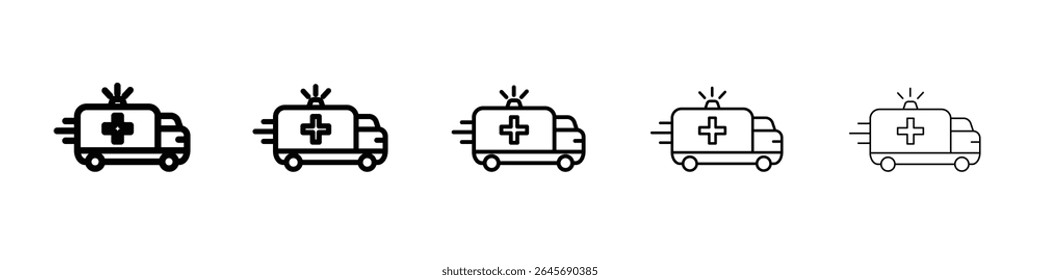 Ambulance icon simple illustration logo art