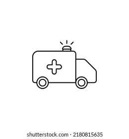 Ambulance icon suitable for application, web, or other