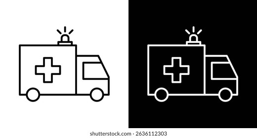 Ambulance icon symbol concept for graphic design, Website, UI. EPS